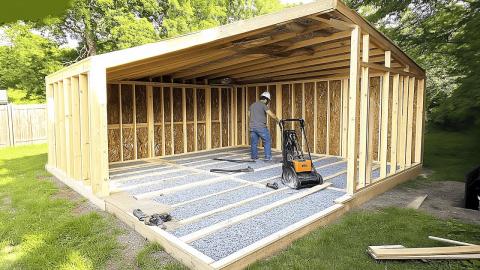 Man Builds Amazing Shed in His Backyard | Start to Finish by @WoodWorkerenginbircan