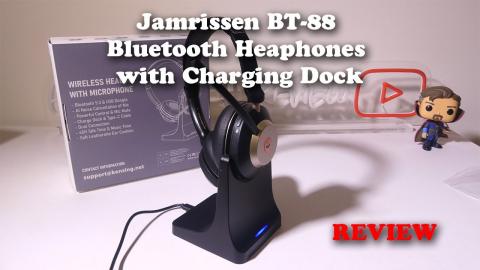 Jamrissen BT-88 Bluetooth Heaphones with Charging Dock REVIEW