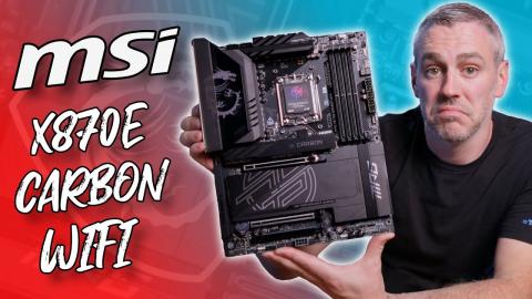 MSI X870E CARBON WIFI Review [Gaming, Thermals, Power & VRMs Tested!]