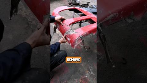 Satisfying Process Os Repairing FibreGlass Body ???????????????? #tech #new #technology #shorts #tre