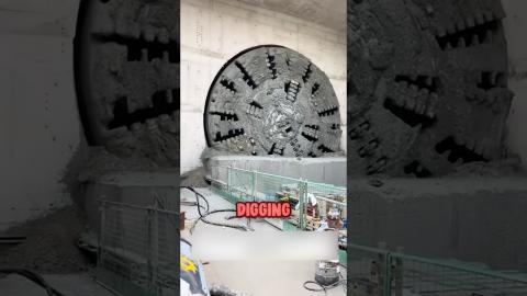 This Machine Can Dug A Tunnel In Matter Of Hours????????????????#youtube #youtubeshorts