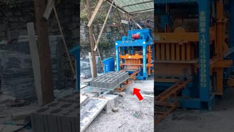 Make Bricks At Construction Site With This Machine ???????????????? #youtubeshorts #new #ytshorts #d