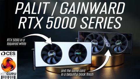 CES 2025: Palit & Gainward Nvidia RTX 5000 series cards