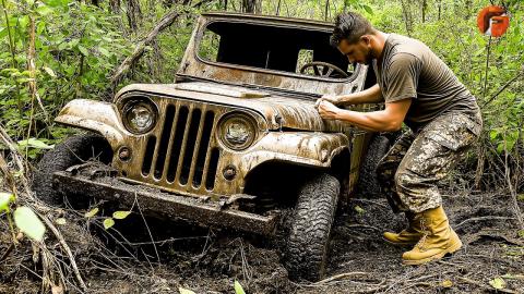 Man Finds Abandoned WWII Military Truck and Gives it a Second Life | by @restorationproduct1718