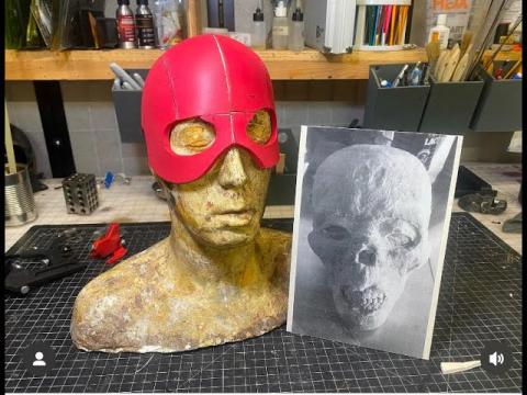 EVIL TED LIVE: Making a Feral Ghoul mask part 4