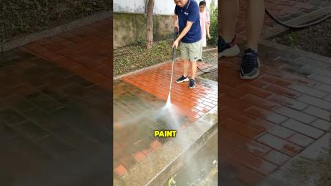 Most Satisfying Process "Pressure Washing"????????????????#youtubeshorts #ytshorts #diy