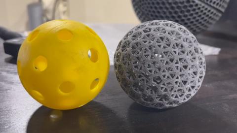 3D Printed News Unpeeled: Pickleball & Microalgae Resins