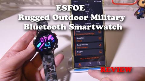 ESFOE Rugged Outdoor Military Bluetooth Smartwatch REVIEW