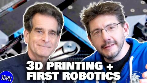 3D Printing UPSIDE DOWN with Dean Kamen (FIRST Robotics!)