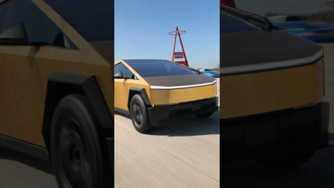 Driving the REAL Gold Cybertruck