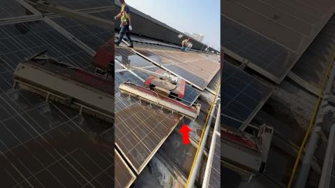 This Machine Can Clean Solar Panel In A Jiffy????????????????#new #ytshorts #yt #pressure