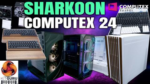 Computex 2024: SHARKOON - Wooden Keyboards, Cases, Coolers - more