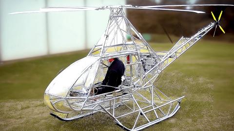 Man Builds Real Flying Helicopter from Scratch | Start to Finish by @ultralighthelicopter