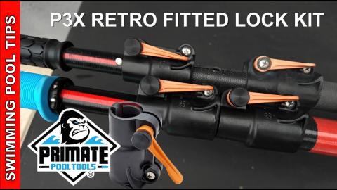 Primate Pole P3X Retro Fitted Lock Kit - Add a Lever Lock to Extend & Retract the 3rd Section!