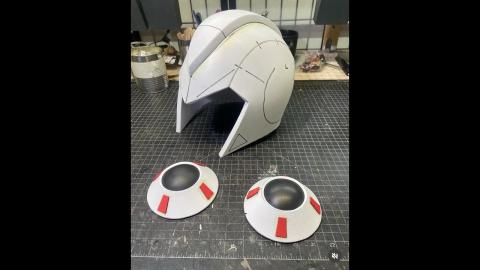 EVIL TED LIVE:  Making Magaman-X helmet Part 2