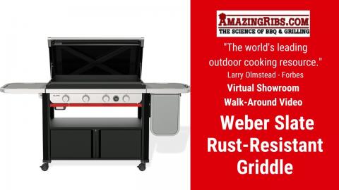Watch The Weber Slate 36" Rust-Resistant Griddle Review From AmazingRibs.com