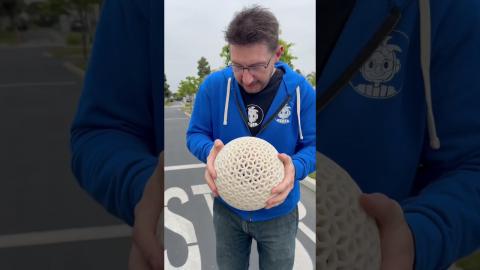 3D Printed Basketball BOUNCES!