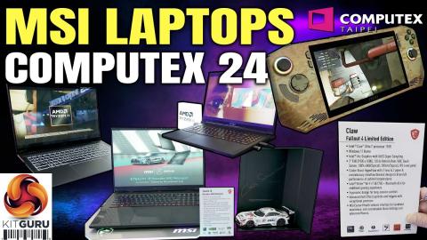 Computex 2024: MSI Notebooks - AMD Ai+ Collection / Claw Fallout 4 Ed / more!