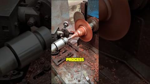 Do You Know You Can Bend Metal Using Lathe????????#oddlysatisfyingskills #automobile #diy