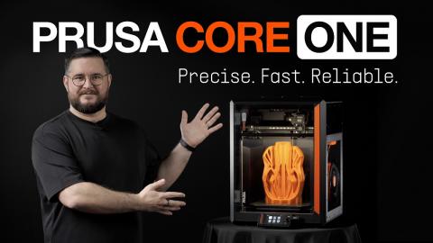 Prusa CORE One - Fully Enclosed, High-Speed CoreXY 3D Printer With Active Chamber Temp Control