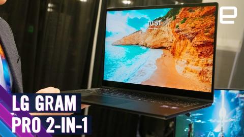 LG Gram Pro 2-in-1 (2025) hands-on at CES 2025