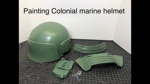 EVIL TED LIVE: Painting a Colonial Marine Helmet