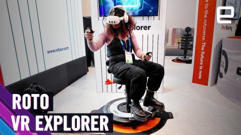 This spinning VR chair at CES 2025 somehow didn't make me feel like throwing up