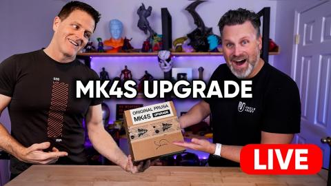 Prusa MK4S Upgrade LIVE STREAM with Repkord