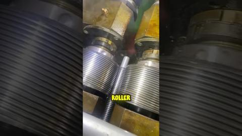 Satisfying Process Of Thread Rolling????????????????#youtubeshorts #ytshorts #cnc