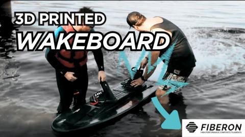 Fiberon in Action: Built a 3D Printed Electric Wakeboard That Hits 70 km/h!