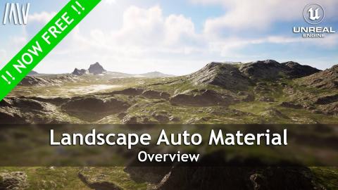 Unreal Engine 5 - MAWI - FREE Landscape Auto Material #unrealengine #UE5 #gamedev