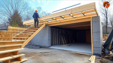 Couple Builds Dream Garage for $5000 in 31 Days | Start to Finish DIY Build by @Weandnature