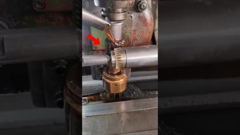 Most Satisfying Gear Grooving Process ???????????????? #new #tech #technology #shorts #satisfying #y