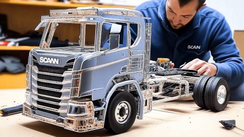 Building $1,000 RC Scania With Real Mechanisms: Step-by-Step Guide by @RCPlayGround