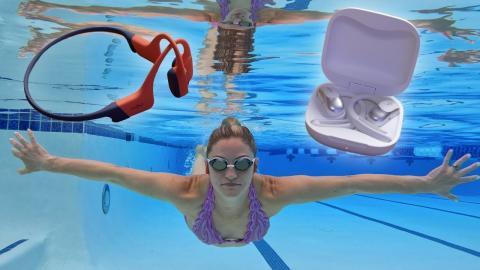 My favorite headphones! New OpenFit Air and underwater with OpenSwim Pro!