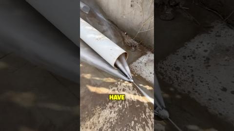 Unbelievable Power Washer Hack for Clogged Drains!???????????? #powerwashing #tools #trending