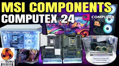 Computex 2024: MSI COMPONENTS - Mobo's, Cases, GPU's, SSD's, Monitors!