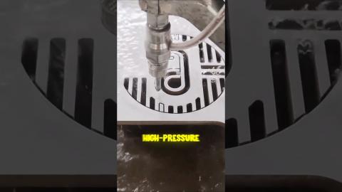 Water Jet Cutting ???? Making Beautiful Designs #satisfying #inventions #shorts #trending #viralvide