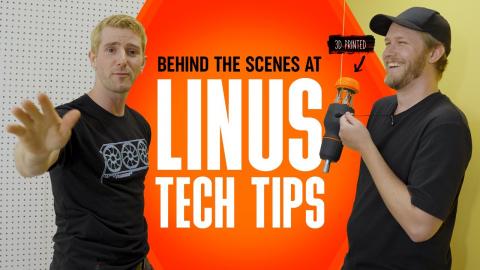 Why Linus Tech Tips Can’t Live Without 3D Printing + Studio Tour