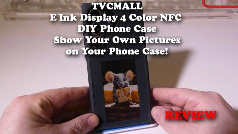 TVCMALL S24 Ultra E-Ink Display NFC DIY Phone Case - Show Your Own Pictures on Your Phone Case!