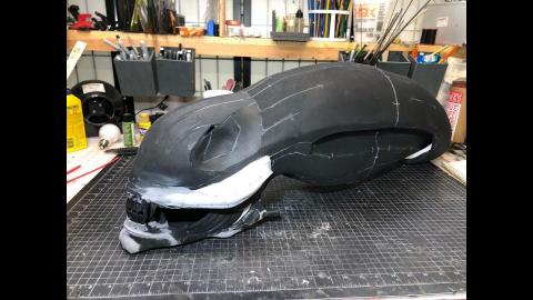 EVIL TED LIVE: Working on my Foam Alien head