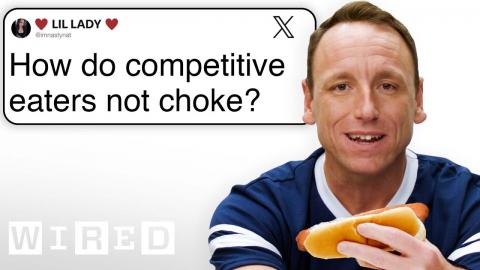 Joey Chestnut Answers Competitive Eating Questions From Twitter | Tech Support | WIRED