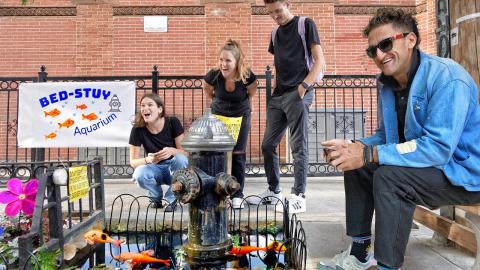 New York City's Controversial Fire Hydrant Fish Pond