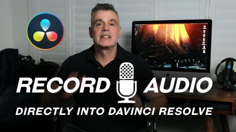 This is how you record Audio Directly into DaVinci Resolve