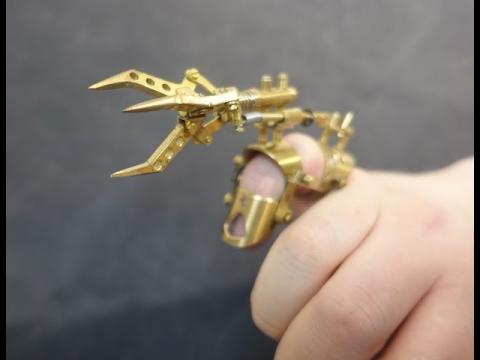 Finger upgrade: Steampunk mini claw finger attachment, short demo