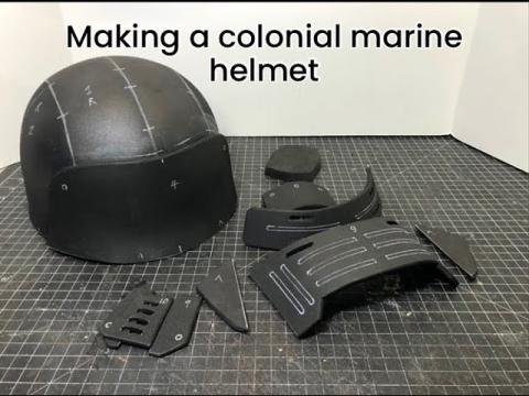 EVIL TED LIVE: Making colonial marine helmet 2.