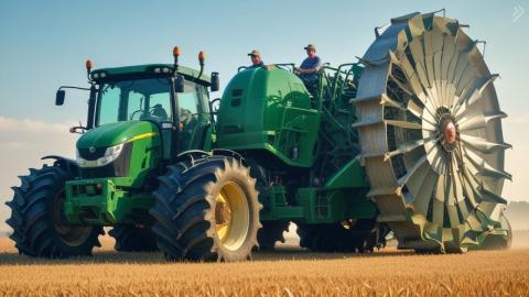 Incredible Agricultural Giants: From Tractors to Harvesters #automobile #agriculture
