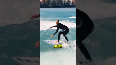 No Need For Ocean!!! Now You Can Surf At A Small Pond Too????????#surfing #youtubeshorts #youtube