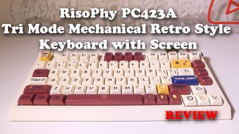 RisoPhy Retro Style Gaming Keyboard with Screen REVIEW