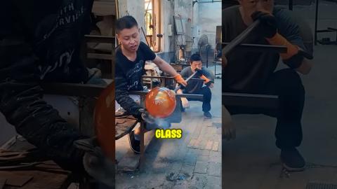 Need SuperLungs To Blow Glass????????#ytshorts #youtubeshorts